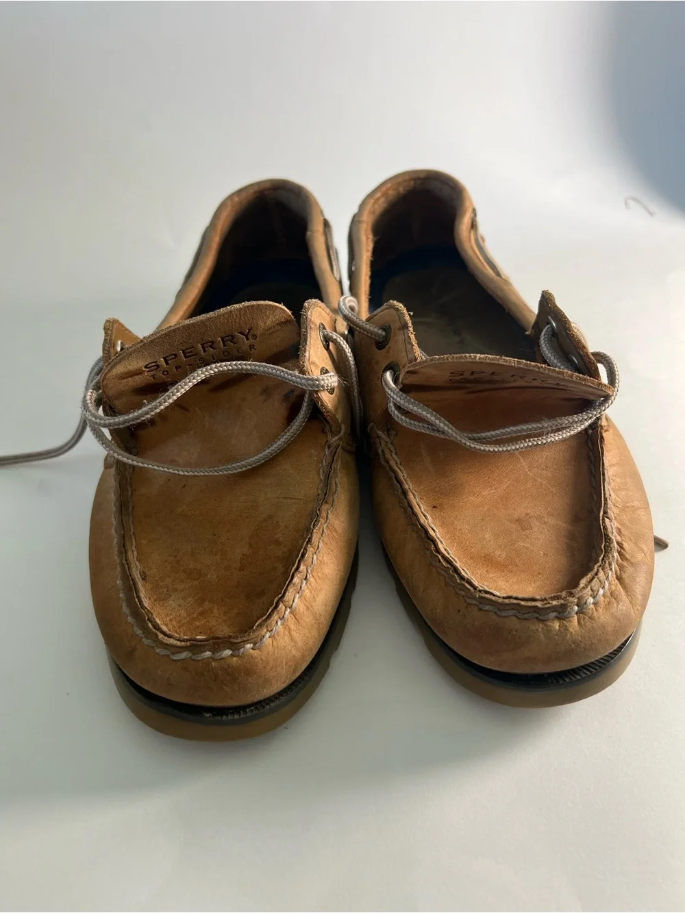 Sperry Authentic Leather Boat Shoe Size 8